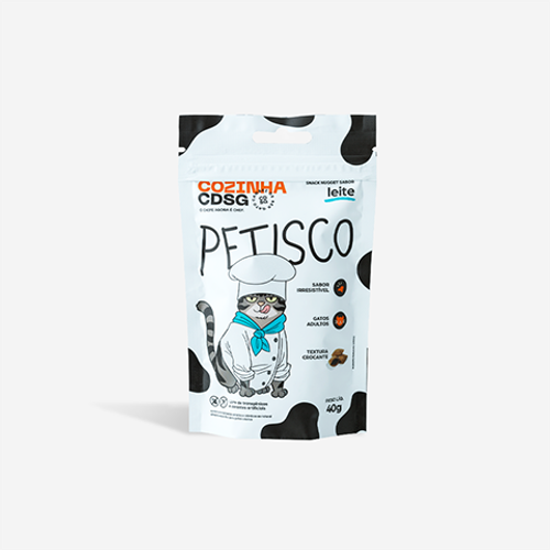 Snack Nugget Cansei de Ser Gato sabor Leite 40g