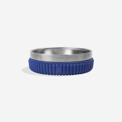 Comedouro para Cachorros Tuff Bowl Stripes Blue P