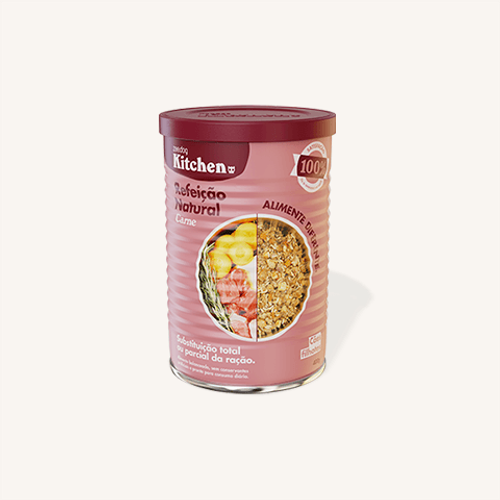 Cães Filhotes Refeição Natural - Carne 400G